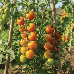 [336] Sunrise Bumble Bee Tomato (Solanum lycopersicum)